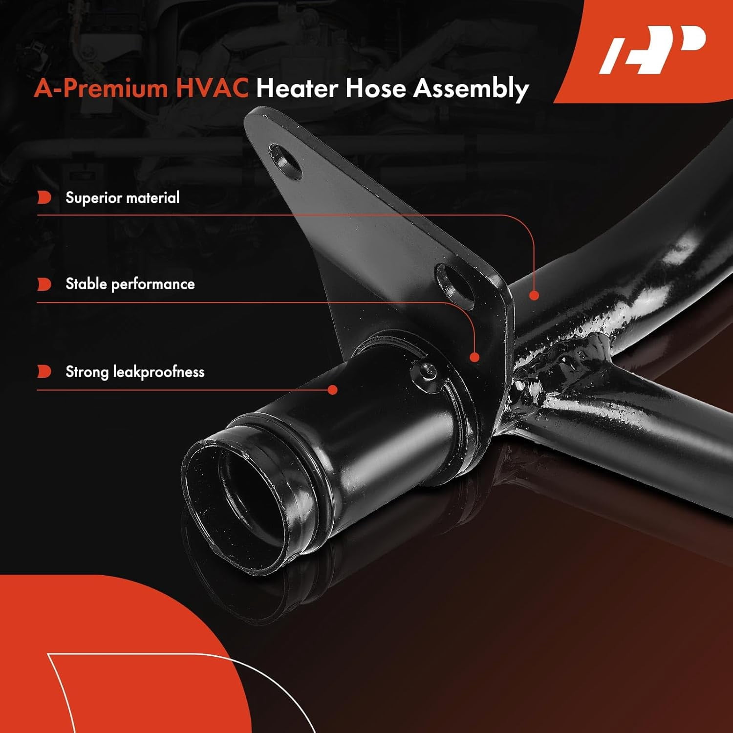 A-Premium HVAC Heater Hose Pipe Line Assembly with Clamps Compatible with Ford F-150 F150, E-250 Econoline, E-150 Econoline, E-150 Econoline Club Wagon, 1997-1998, 4.2L
