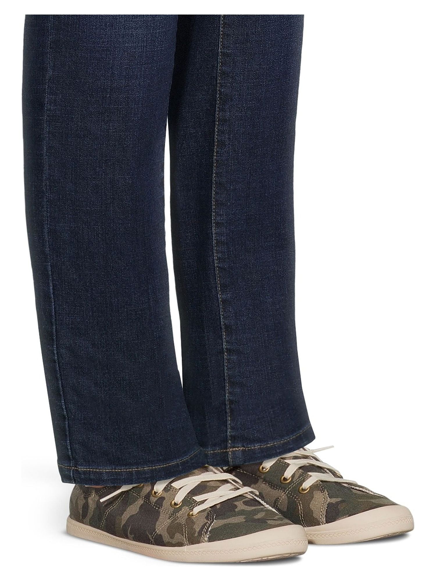 Time and Tru Women's Scrunch Back Slip On Sneakers, Sizes 7-12, Wide Width Available