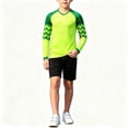 thumbnail image 4 of Kids Goalkeeper Uniform, Multicolor Long Sleeve Football Training Set, Soccer Goalie Jersey & Pants For Boys & Girls Green 11-12 Years, 4 of 6