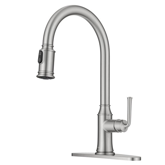 KRAUS® Cortessa⢠2-Function Single Handle Pull Down Kitchen Faucet in Spot-Free Stainless Steel