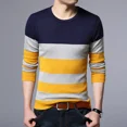 thumbnail image 2 of Camiseta ajustada para hombre, jersey ajustado, camiseta para hombre, cuello redondo, manga larga, sudaderas, tops, talla XL, marca alta, informal, normal, oferta, redes sociales, emo, 2 of 5