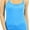 Blue, variant on ToBeInStyle Womens Vibrant Comfortable Ruched Bust V-Neck Layering Tank Top