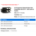 thumbnail image 2 of Air Suspension Solenoid Valve Unit - Compatible with 2019 - 2020 Audi A6 Quattro, 2 of 2