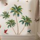 thumbnail image 1 of Adhesivos de pared autoadhesivos de PVC con forma de palmera tropical y loro, 1 of 3