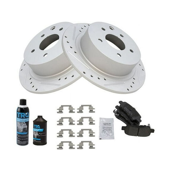 Rear Brake Pad and Rotor Kit - Compatible with 2002 - 2018 Nissan Altima 2003 2004 2005 2006 2007 2008 2009 2010 2011 2012 2013 2014 2015 2016 2017 2019 2020 2021