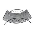thumbnail image 3 of Cesta de frutas, soporte para frutas, organizador de artículos varios, decoración del hogar, elegante Negro, 3 of 9
