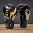 thumbnail image 6 of Muay Thai Competition Gloves Pu Leather Sponge Boxing Gloves Sport Supplies (6OZ Black), 6 of 10
