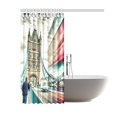thumbnail image 2 of BSDHOME London City Home Bath Decor, Tower Bridge Polyester Fabric Shower Curtain Bathroom Sets 60 X 72 Inches, 2 of 4