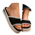 thumbnail image 3 of Women's Platform Espadrille Fisherman Sandals Casual Beach Shoes With Ankle Strap And Open Toe Design, 3 of 9