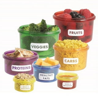 Uba Portion Control Containers (Porcelain) for Diet Meal Prep and Storage (1 Pack)