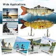 thumbnail image 4 of 10CM/19.4G Sinking Fishing Lure with Sharp Hook 6-Section Multi-jointed Swimbait Realistic 3D Eyes Artificial Hard Bait Outdoor Fishing Accessories, 4 of 8