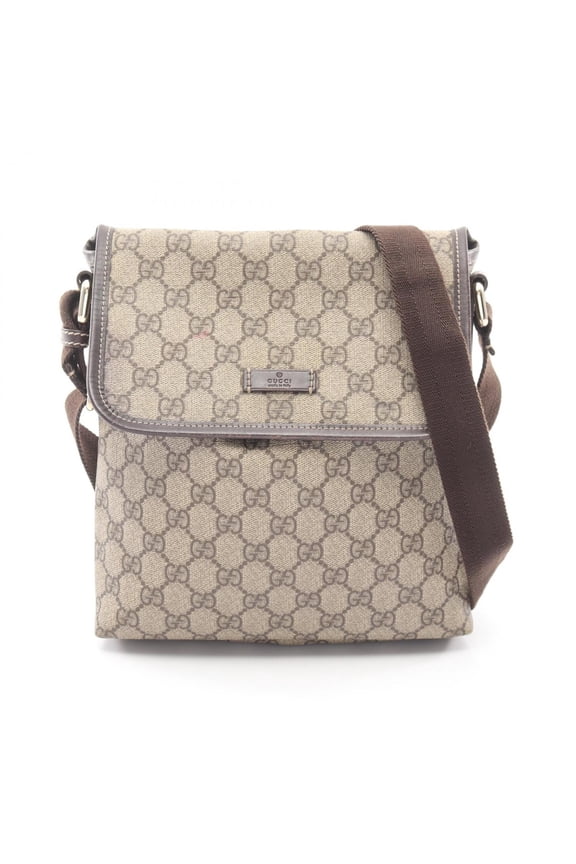 Pre-Owned Gucci GG Supreme Shoulder Bag/Handbag, Coated Canvas and Leather, Women's,...