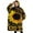 Black Butterfly Sunflower, variant on Oversized Wearable Blanket Hoodie,Beige Daisy Pattern Sherpa Blanket Hoodie with Super Pockets,Super Warm Fuzzy Pullover for Women & Men