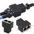 thumbnail image 2 of Divisor Hembra Rj45 De 1 A 2 Vías, Cable De Red Ethernet, Adaptador De Conector Doble, Acoplador De Puertos Para Estaciones De Acoplamiento De Portátiles Cateissary EL012164-00, 2 of 6