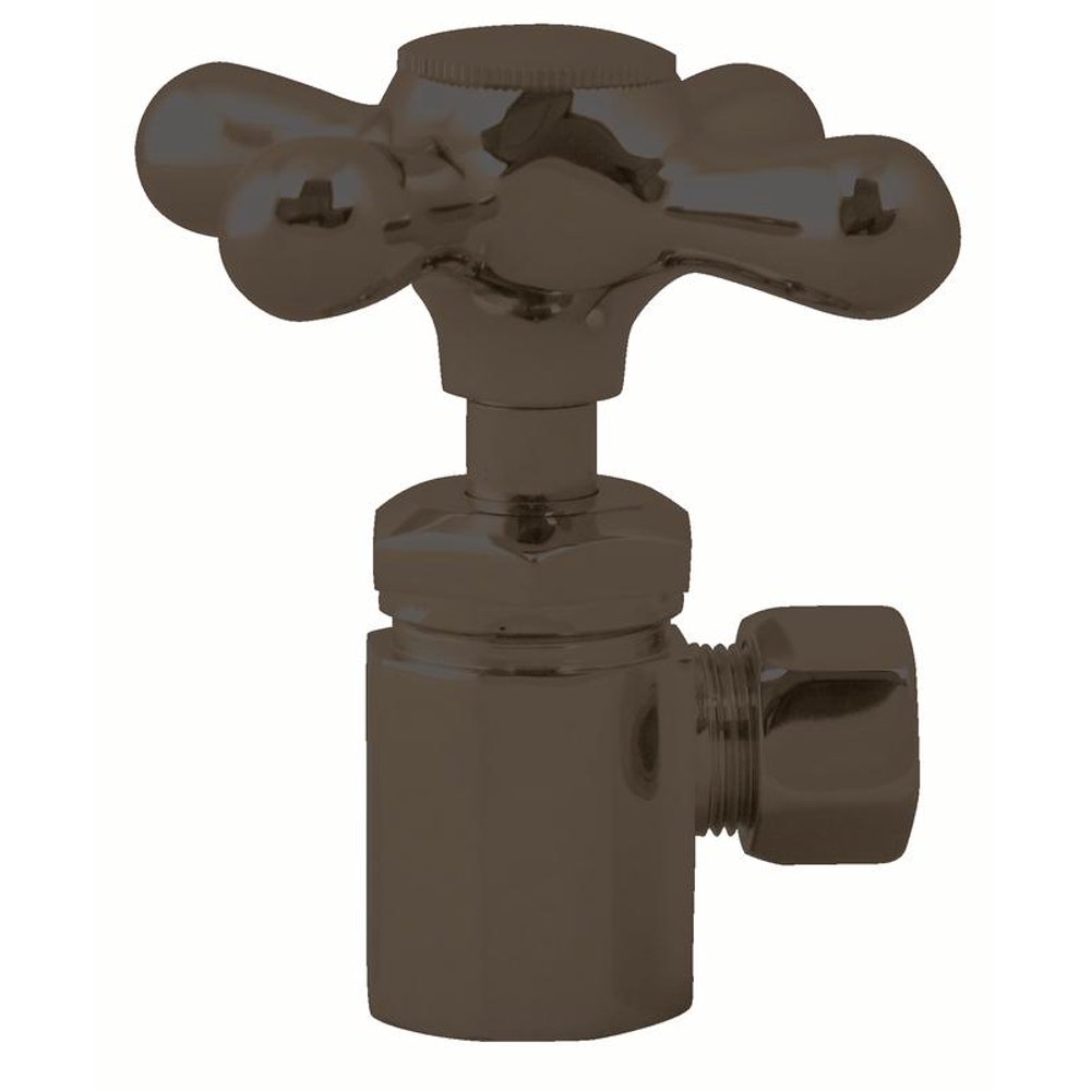 Westbrass Cross Handle Angle Stop Shut Off Valve 1/2Inch IPS Inlet