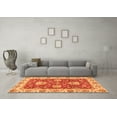 thumbnail image 3 of Ahgly Company Indoor Rectangle Oriental Orange Traditional Area Rugs, 8' x 10', 3 of 4