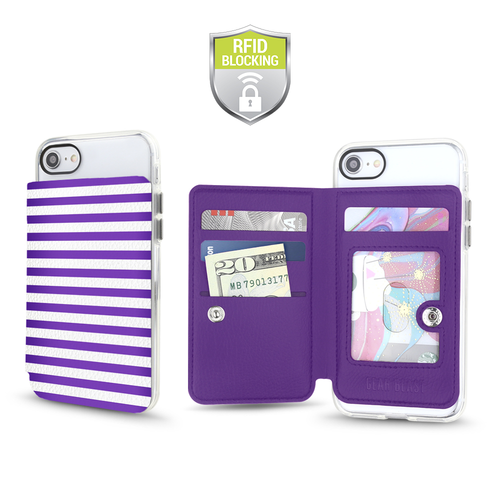 Photo 1 of Gear Beast Universal Stick On Phone Wallet for Back of Phone Card Holder ID Holder RFID Wallet for iPhone Galaxy and All Smartphones