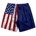 thumbnail image 3 of Ginsiom Mens Swim Trunks American Flag Quick Dry Board Shorts Swimwear Beach Shorts, 3 of 6