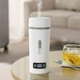 thumbnail image 5 of Herrnalise Travel Electric Kettle Portable Mini Tea Coffee Kettle Water Boiler,Water Heater with 4 Temperature Control,Stainless Steel with Auto Shut-Off & Boil Dry Protection,BPA-Free (White), 5 of 9