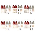 thumbnail image 2 of Wosthever 24 piezas de bolsas de calendario de Adviento de Navidad, juguetes de dulces colgantes, pegatinas de cuenta regresiva para fiestas, Kits de decoración para fiestas mi, 2 of 6