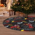 thumbnail image 6 of Yiaed Monster Truck Print Christmas Tree Skirt , Tree SkirtsTree Mat for Christmas Winter Holiday Indoor Decorations-48", 6 of 7