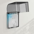 thumbnail image 4 of Clear Outdoor Socket Cover - Weatherproof Wall Mount Protector for Single Socket, 12.2 x 10.8 x 7.3 cm, Electrical Safety, 4 of 5