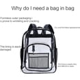 thumbnail image 4 of Backpack Organizer Insert Small Bag Divider Shoulder Bag Handbag Felt Insert Pocket Large Rucksack Lady Purse Insert Bag, 4 of 7