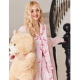 thumbnail image 2 of Ekouaer Button Up Pajamas Set for Women Short Sleeve Ribbed Knit Sleepwear 2 Piece Pjs Shorts Set, 2 of 6