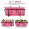 thumbnail image 3 of OUNONA 1 Set Flower Pot Rack Iron Pink for Balcony Garden Homeowners, 3 of 8