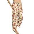 thumbnail image 2 of Xecao Cartoon Popcorn Women's Straight Lounge Pajama Pants: The Epitome of Relaxed Sleepwear, 2 of 9