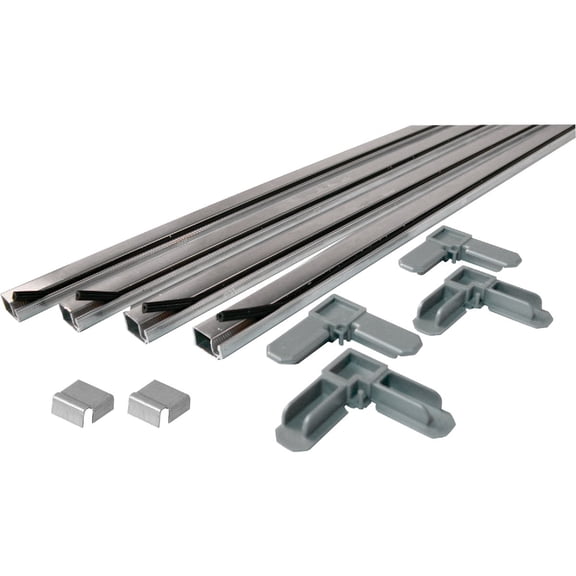 Prime-Line Screen Frame Kit Aluminum Mill Finish - 1 Kit, 48 in. x 48 in., Silver — Residential Use, Standard Application