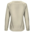 thumbnail image 4 of VANLOFE Women's Solid Color Long Sleeve Sweatshirt Crewneck Sweatshirt for Women Women's Washed Warm Beige Sweatshirt L, 4 of 7