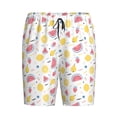 thumbnail image 3 of Picia Tropical Fruit Pajama Shorts for Men, Men's Pajama Bottoms, Sleepwear,Short Pajama Pants-4X-Large, 3 of 9