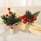 thumbnail image 5 of Xiao Hua Servilleteros con forma de piña para Navidad, decoración de escenario, lazos de cuerda de cáñamo tejidos a mano, 12 unidades (estilo B), 5 of 5