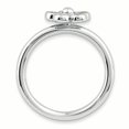 thumbnail image 2 of 925 Sterling Silver Peridot Flower Stackable Ring Stone Gemstone Birthstone August, 2 of 8