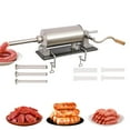 thumbnail image 2 of Wildnix 4L Stainless Steel Sausage Stuffer with Multiple Tube Sizes, Easy to Use, Low Noise, , Includes 4 Stainless Steel & 4 Plastic Tubes, 2 of 6