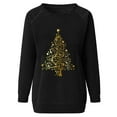 thumbnail image 4 of Jienlioq Haut de Noël pour Femmes Liquidation Haut Décontracté à Manches Longues Col Rond Blouse Ample Imprimé Graphique de Noël Cyberlundi, 4 of 4