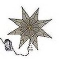 thumbnail image 3 of Kurt S. Adler UL3149 10-Light 8 Point Gold Capiz Star Treetop, 3 of 4