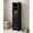 Black, variant on Spaco Rustic Brown Slim Bathroom Corner Cabinet, 1 Door & Adjustable Shelves with Rustic Finish