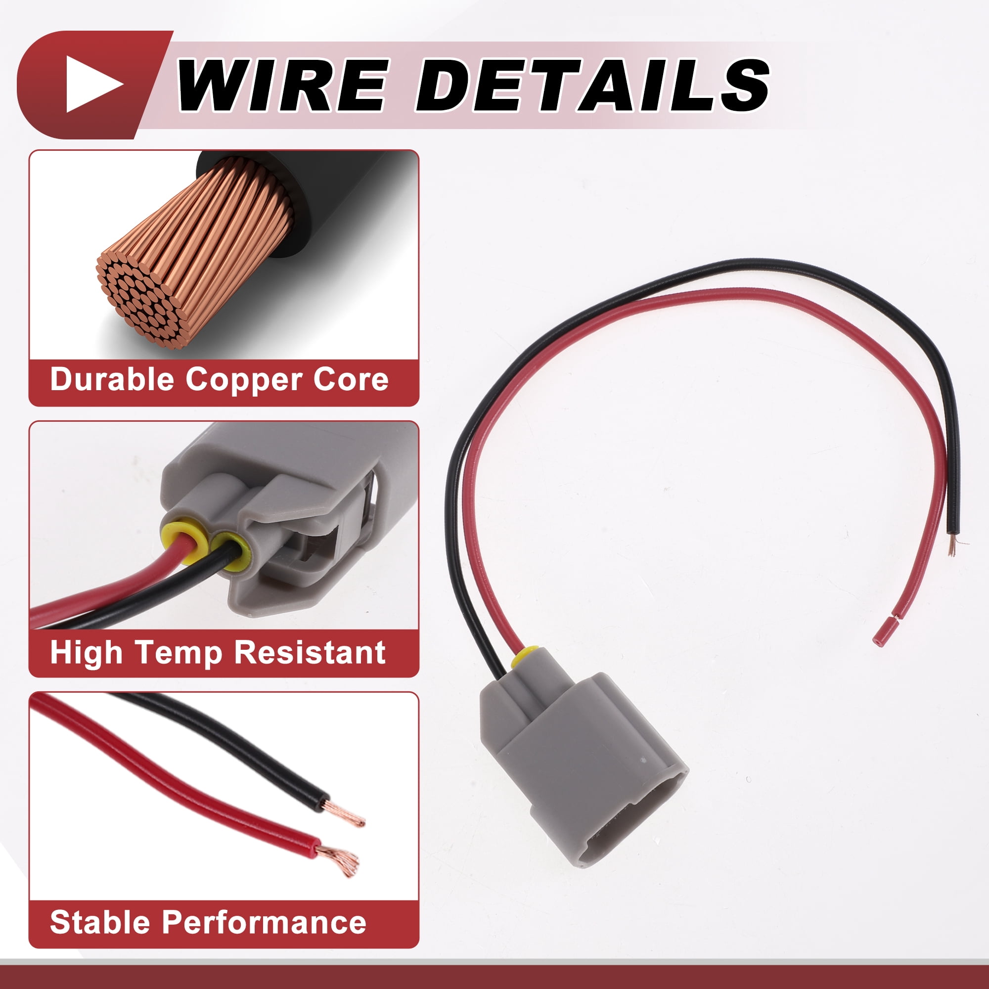 Unique Bargains License Plate Light Socket Wiring for Ford F-150 2001-2014