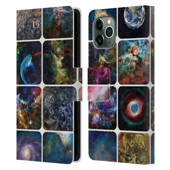 Head Case Designs Officially Licensed Cosmo18 Space The Amazing Universe Leather Book Wallet Case Cover Compatible with Apple iPhone 11 Pro