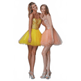 thumbnail image 2 of Women's Elizabeth K Short Strapless Jeweled Dress Gs2034 Light Green Size XS, 2 of 2