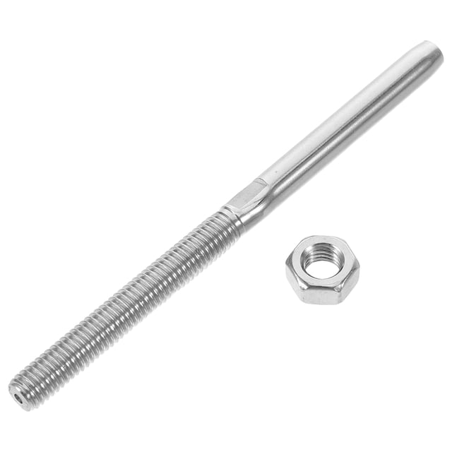 WRITWAA Tige Filetée à Tige 1Pcs Acier Inoxydable 316 Argent pour Applications de Matériel Marin