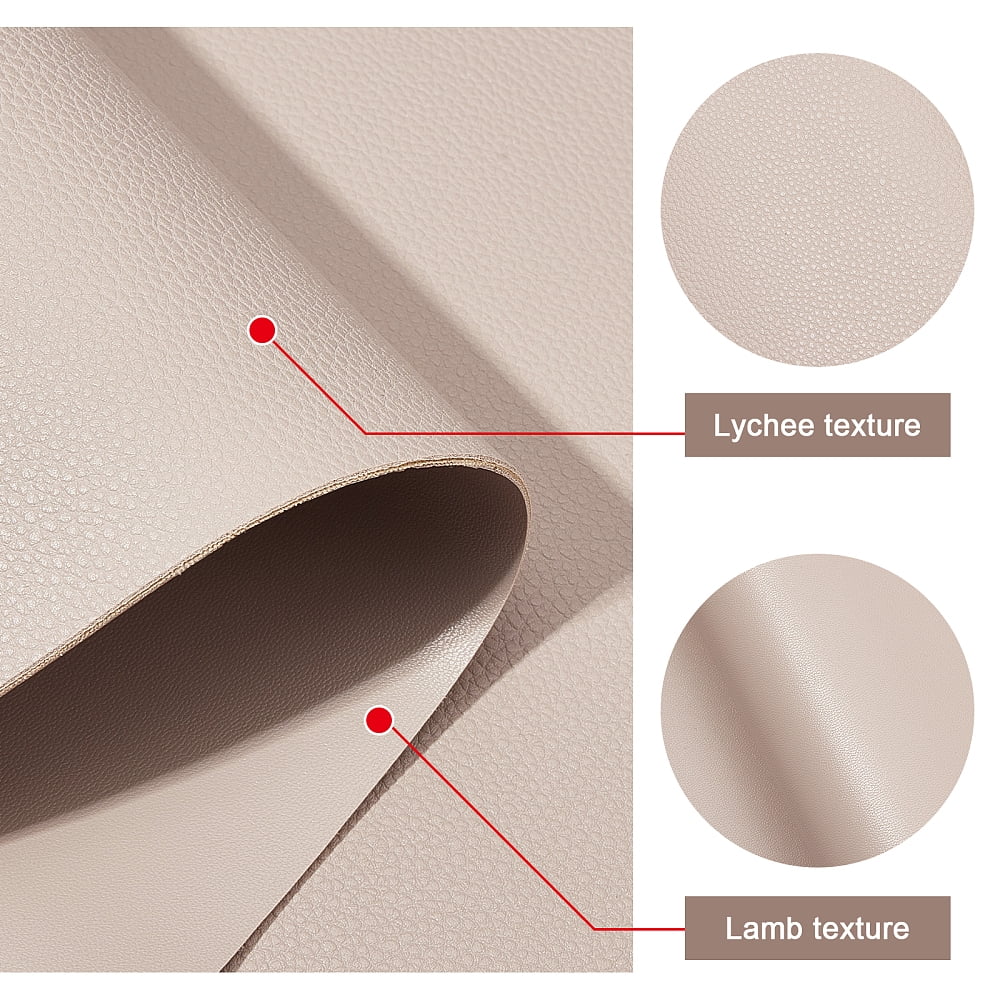 Imitation Leather Fabric for Garment Accessories Gray 135x30x0.12cm