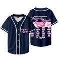 thumbnail image 1 of Omar Courtz Primera Musa Tour Veste de Baseball Tee Été Unisexe Col en V Manches Courtes T-Shirts, Style 1,S, 1 of 6