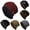 Black, variant on Beanie for Women and Men Solid Color Soft Baggy Plush Lined Crochet Beanie Loose Unisex Cozy Thick Warm Knitted Skull Cap (Red) Fall Winter Daily Wear Fashion