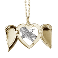 thumbnail image 1 of Collar colgante Unbranded en forma de melocotón con alas de aves volando, 1 of 3