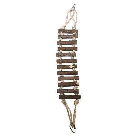 A  E Cages Natural Wood Rope Ladder