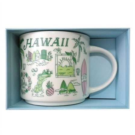 Starbucks Been There Series Hawaii Ceramic Mug, 14 Oz