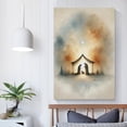 thumbnail image 5 of Christmas Wall Decor Art - Nativity Scene Watercolor Print Poster Bohemian Style Bible Art Artworks Picture Print Poster Wall Art Painting Canvas Gift Decor Home Posters Decorative 12x18inch(30x45cm), 5 of 6